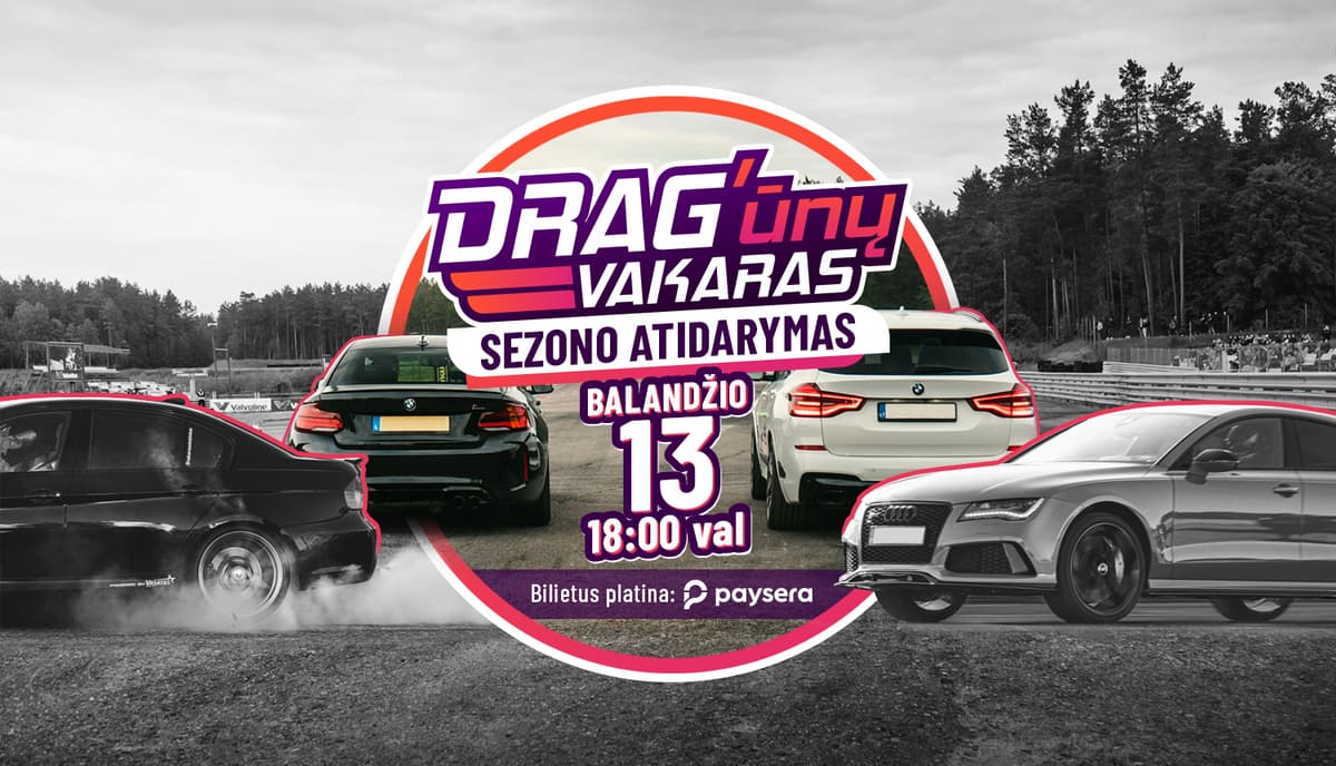 DRAG'ūnų vakaras - sezono atidarymas